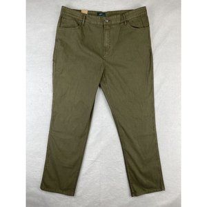 Woolrich Men's Straight Fit Stretch Fabric 5 Pocket Utility Pants 40x32 Green